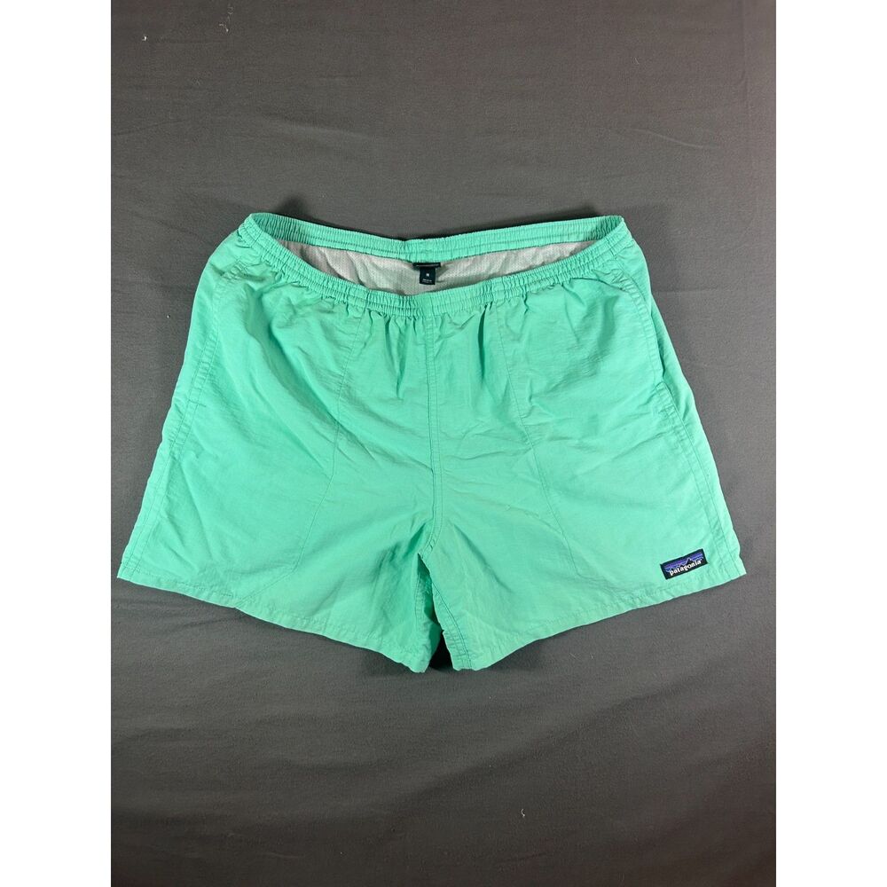 Patagonia Baggies 5" Shorts Mens Medium Green Mesh Lined Swim Trunks Beach